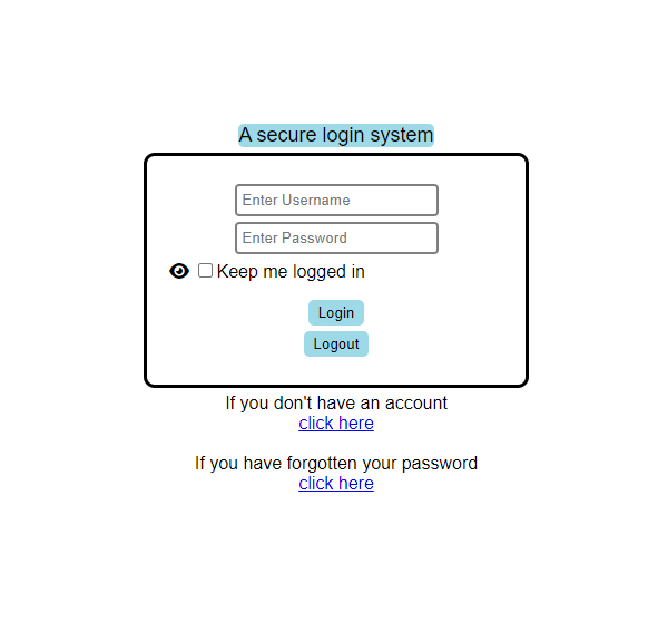 Secure SQL Database login website